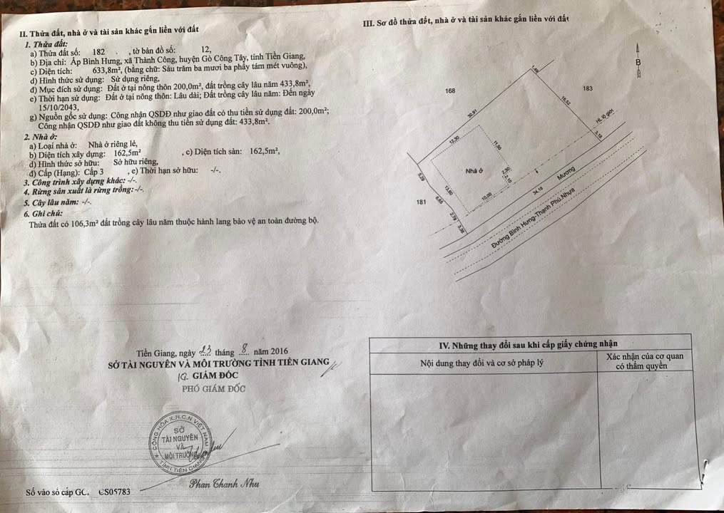 Đất thổ cư 325m² mặt tiền Nhựa 5m Bình Hưng - Giá chỉ 845 triệu!