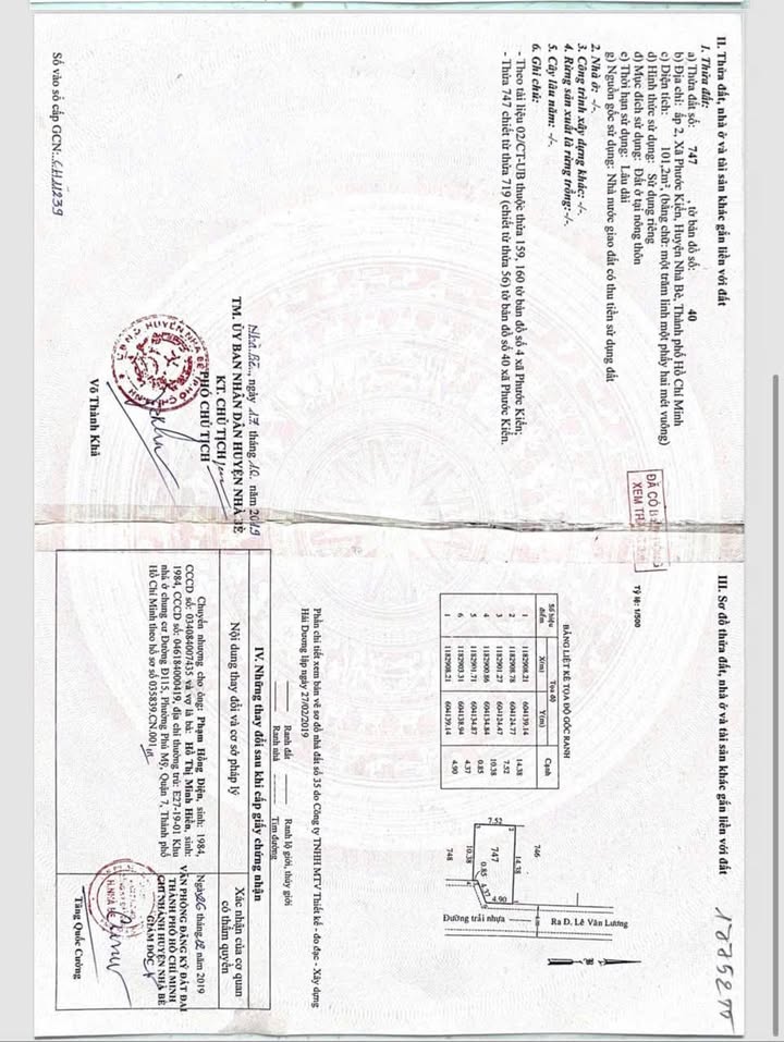 Đất nền hẻm xe hơi Lê Văn Lương, Nhà Bè 108m² giá 4.3 tỷ - Sổ đỏ chính chủ, xây dựng ngay!