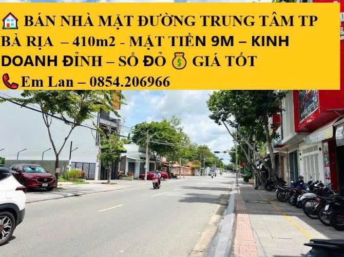 Bán nhà mặt đường Phước Nguyên, Bà Rịa 410m² giá 20.95 tỷ - Kinh doanh đỉnh cao!