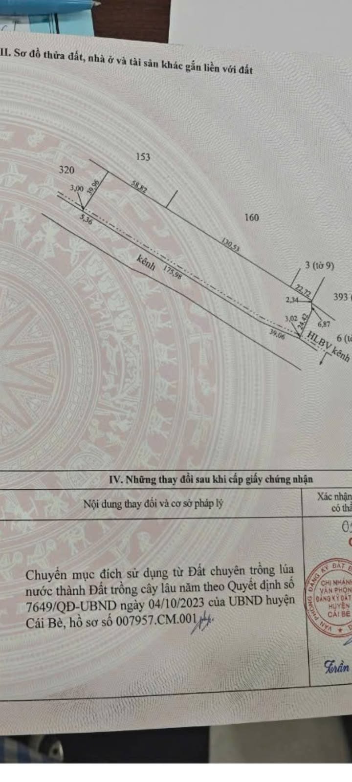 Đất vườn Hậu Mỹ Trinh Cái Bè 9115m² giá 650 triệu - Tiềm năng sinh lời cao!