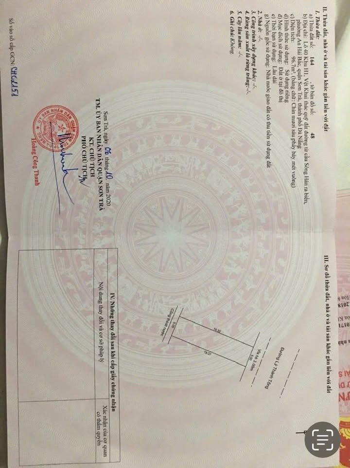 FrontHouse Đường Lý Thánh Tông 97m² giá 15 tỷ - Vị trí đắc địa cho đầu tư!