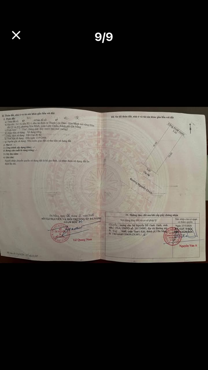 Nhà mặt tiền Nguyễn Chích, Đà Nẵng 75m² giá 5.25 tỷ - Đầu tư sinh lời ngay!