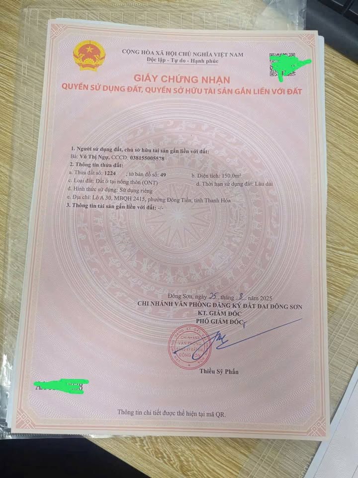 Lô đất 150m² tại Phường Đông Tiến, chỉ 950 triệu - Cơ hội đầu tư hấp dẫn!