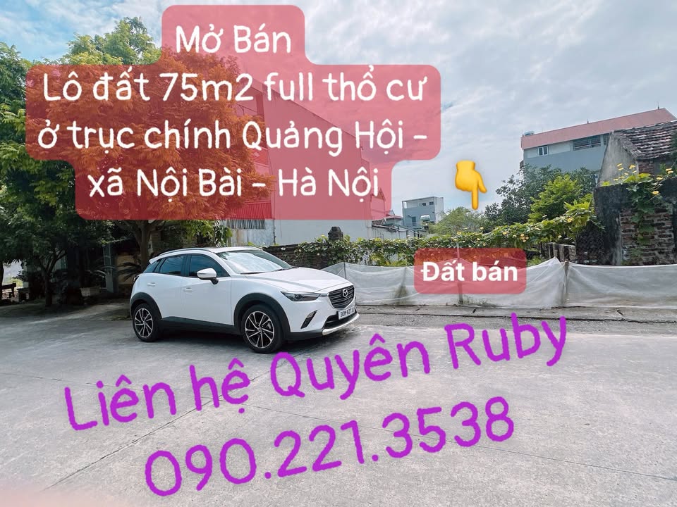 Đất thổ cư 75m² tại xã Nội Bài, Sóc Sơn - Vị trí vàng đầu tư!