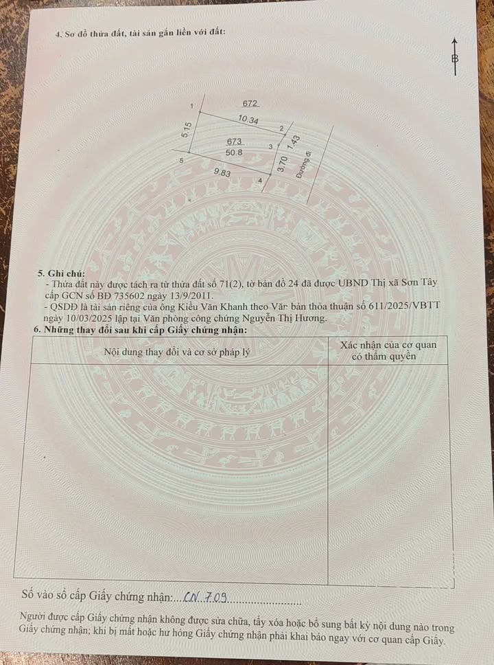 Đất nền 50.8m² tại phố Chùa Thông, Sơn Tây - Giá chỉ 2 tỷ, đầu tư tiềm năng!