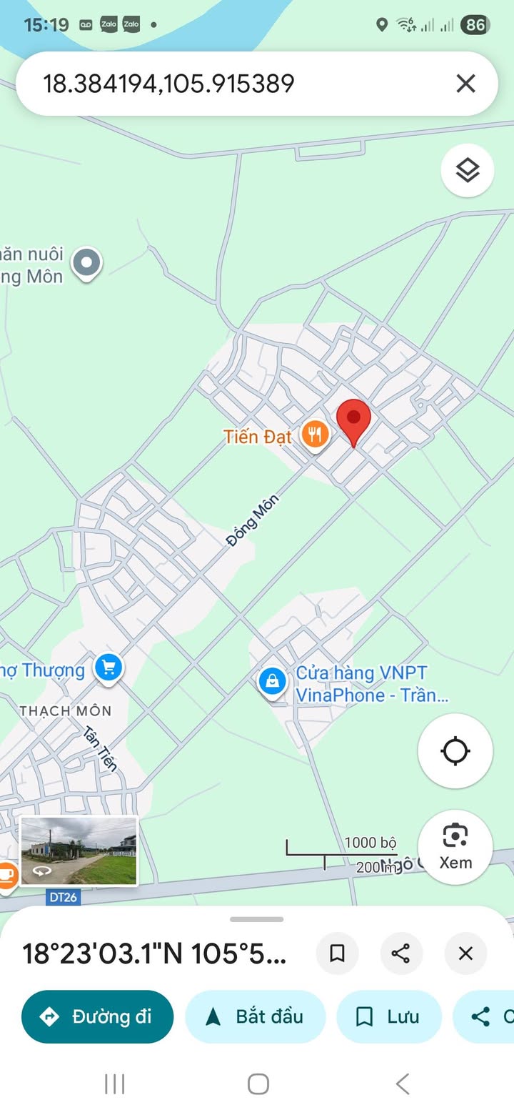 Đất nền 198m² khu phố Tiền Tiến, phường Trần Phú, TP Hà Tĩnh - Giá chỉ 3 tỷ!