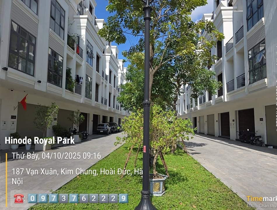 Townhouse Hinode Royal Park Hoài Đức 95m² giá 16.5 tỷ - Thiết kế sang trọng, vị trí đắc địa!