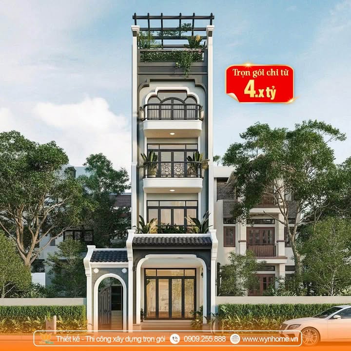 Nhà 4 tầng Trại Lẻ, Lê Chân, Hải Phòng 48m² giá 4.45 tỷ - Ô tô đỗ tận cửa!