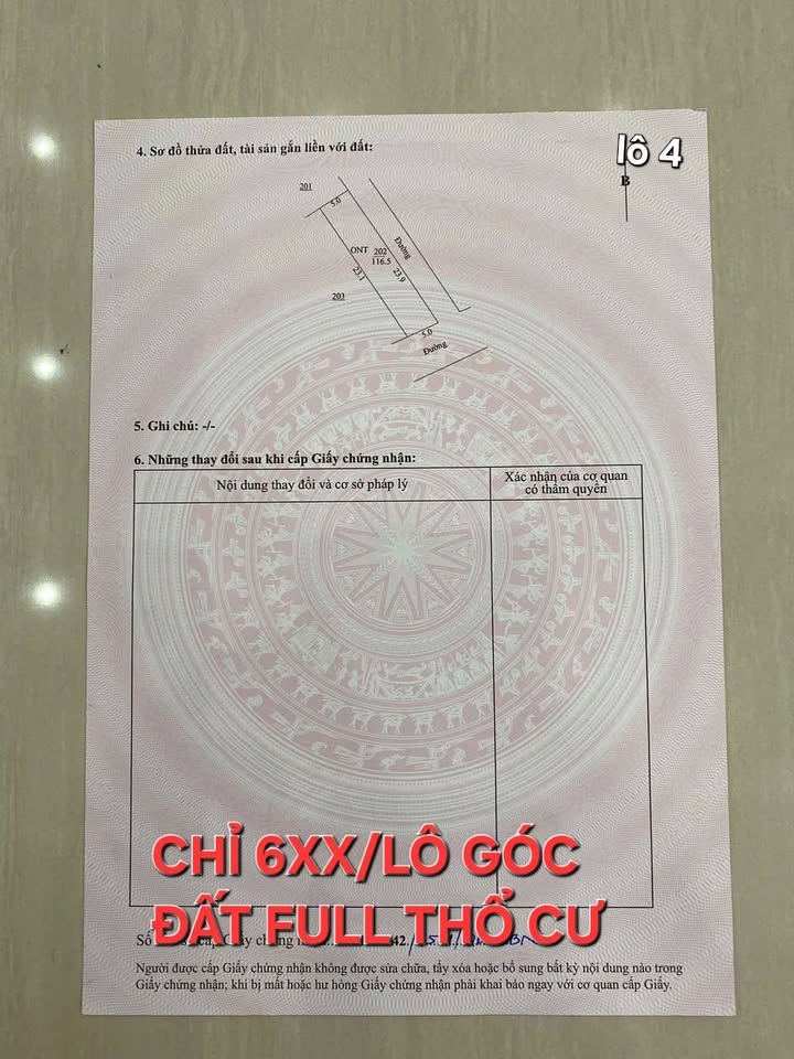 Đất Giao Hà 116m² giá chỉ 600 triệu - Cơ hội đầu tư tuyệt vời!