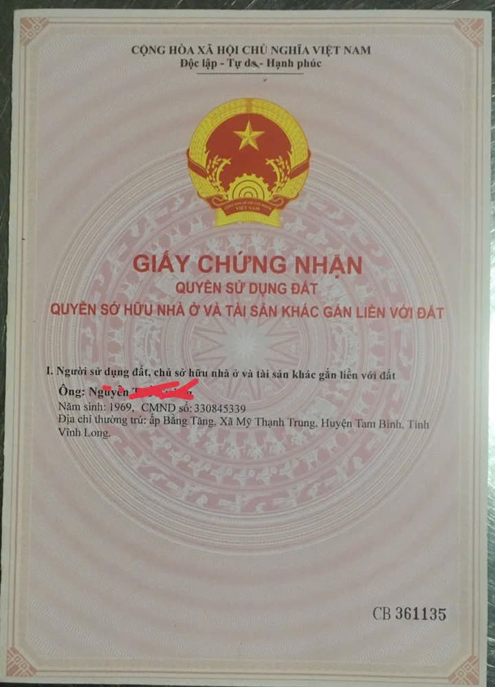 Bán đất thổ cư 245m² tại Ấp Bằng Tăng, Vĩnh Long - Chính chủ, giá 1.2 tỷ!