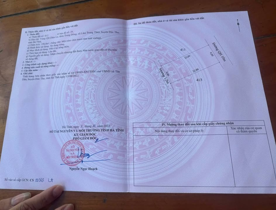 Đất nền Đức Thịnh 198m² giá 1.9 tỷ - Khu vực VIP gần trường và chợ!