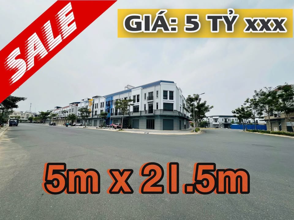 Nhà phố KĐT Tây Sông Hậu, Mỹ Phước, Long Xuyên 107.5m² giá 5 tỷ - Hỗ trợ vay ngân hàng!