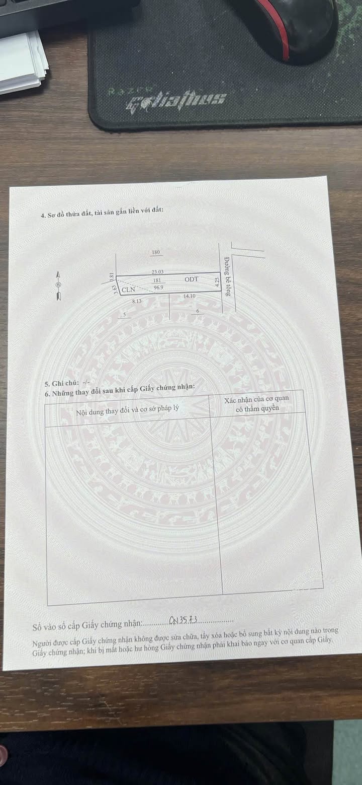 Đất thổ cư phường Hữu Nghị 96m² giá 1.4 tỷ - Mặt tiền 4.25m, ô tô vào tận nơi!