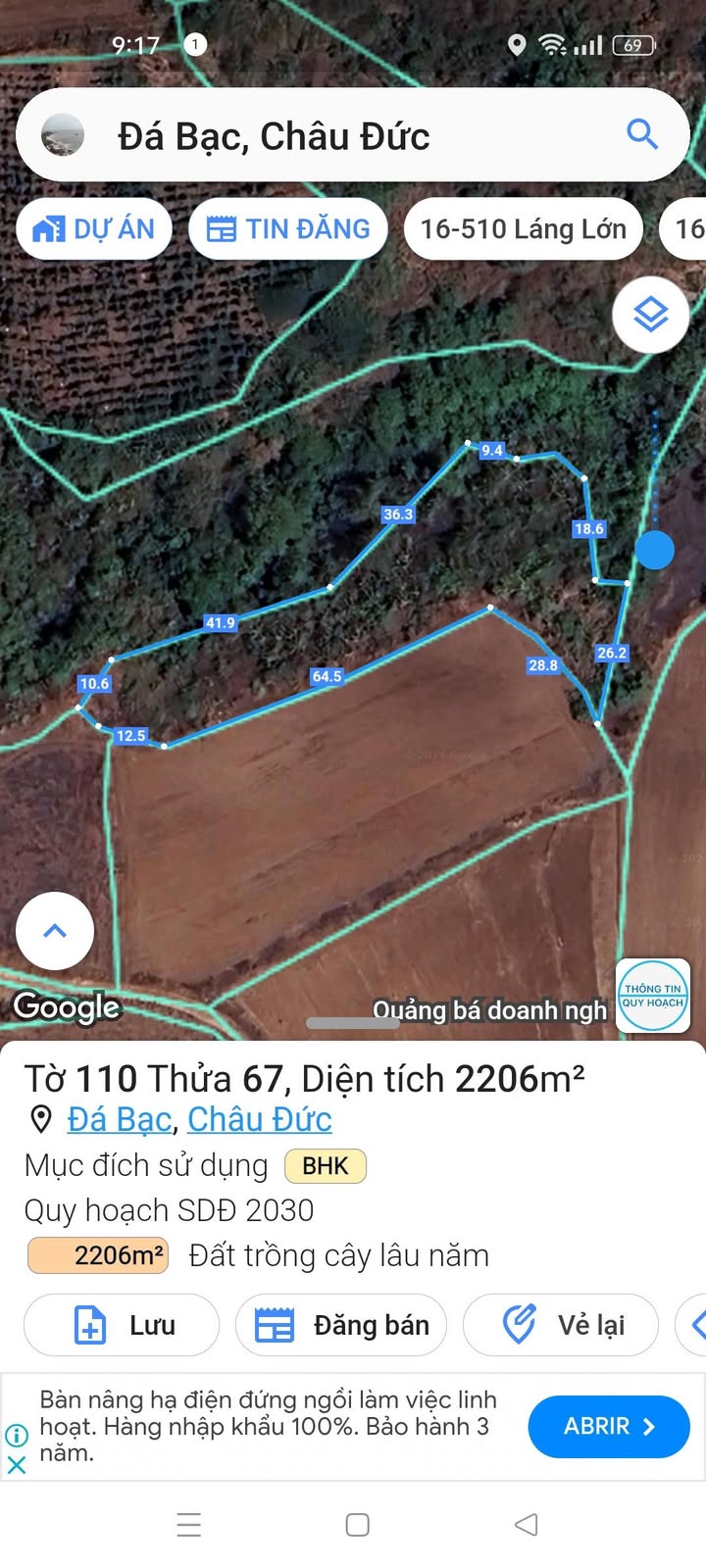 Đất nền Châu Đức Bà Rịa - Vũng Tàu 6000m² giá 450 triệu - Cơ hội đầu tư tuyệt vời!