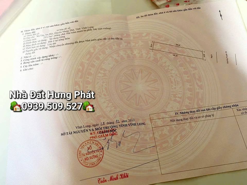 Đất nền mặt tiền ĐH35, xã Tân Long Hội, 213m² giá chỉ 400 triệu - Cơ hội đầu tư hiếm có!