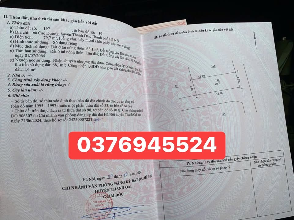 Đất nền lô góc Thị Nguyên, Thanh Oai 80m² giá 3.2 tỷ - Tiềm năng sinh lời cao!