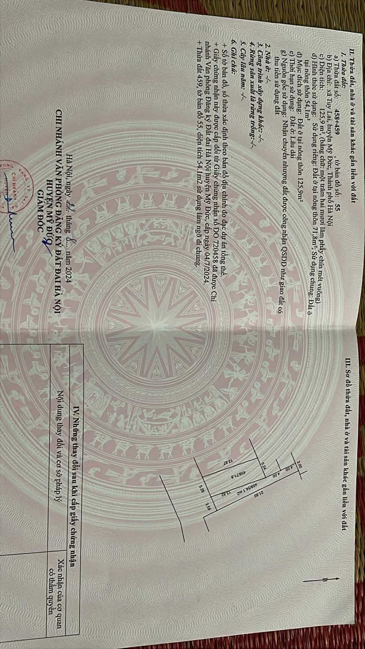 Đất nền lô góc Tuy Lai, Mỹ Đức 72m² giá chỉ 1.656 tỷ - Cơ hội đầu tư tuyệt vời!