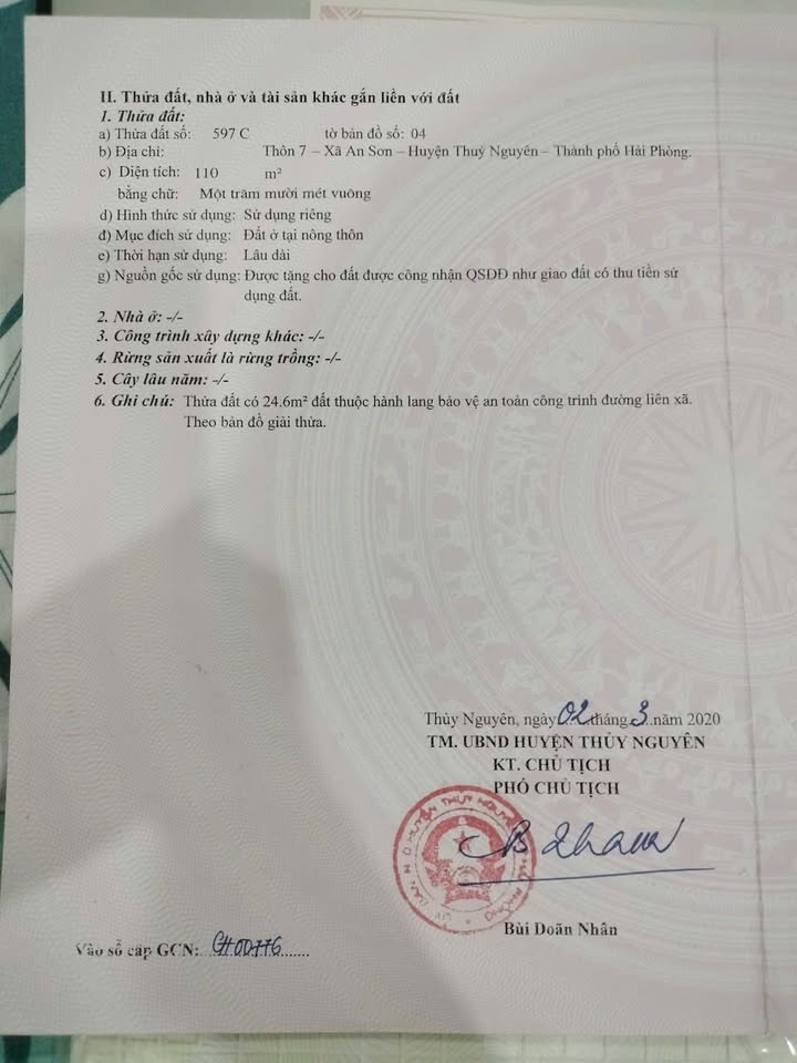 Đất nền An Sơn, Thủy Nguyên 110m² giá 1.8 tỷ - Kết nối giao thông thuận tiện!