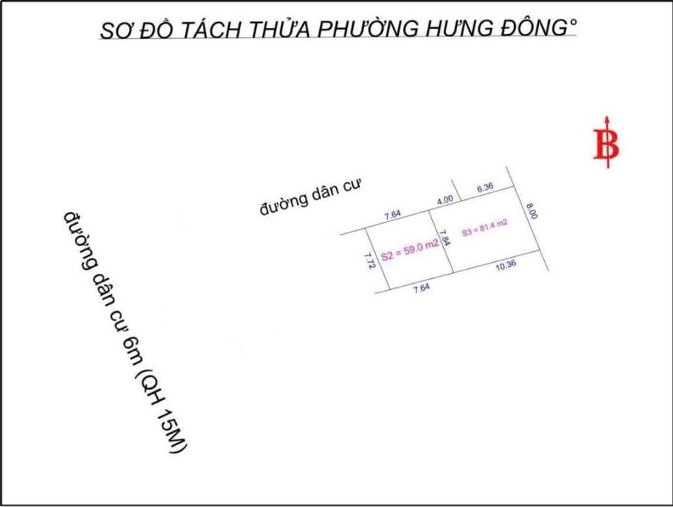 Đất Hưng Đông Vinh 59m² giá 1.5 tỷ - Đường ô tô vào thoải mái!