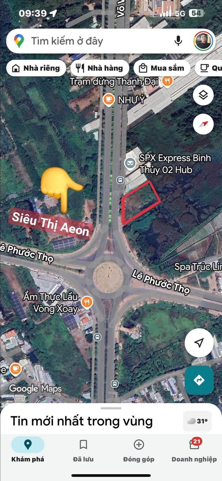 Đất nền Bình Thủy 1500m² - Vị trí đắc địa, thích hợp đầu tư!