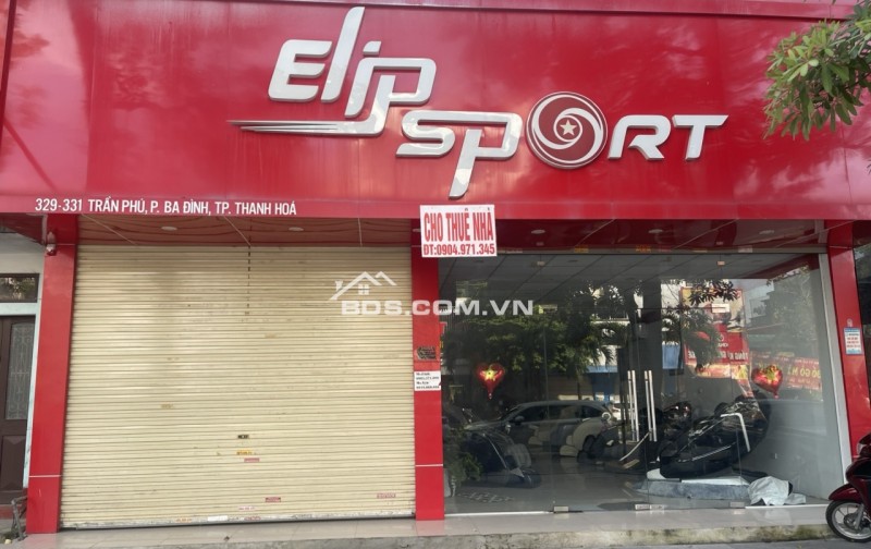 Cửa hàng cho thuê mặt phố 229 - 331 Trần Phú, Thanh Hóa, 233m² - Mặt tiền rộng rãi, sẵn sàng kinh doanh!