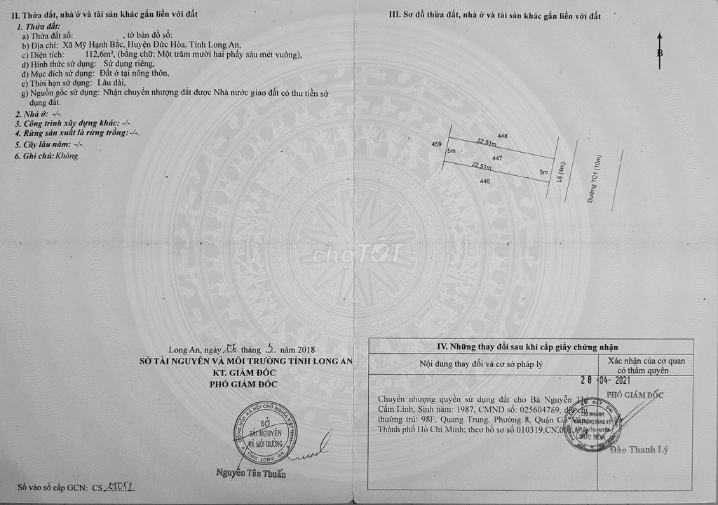 Đất mặt tiền dự án Cát Tường Phú Sinh 112.6m² giá 2.75 tỷ - Cơ hội đầu tư tuyệt vời!