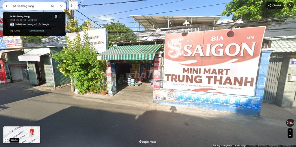 Nhà mặt tiền đường Nơ Trang Long, Vũng Tàu 360m² - Địa điểm lý tưởng cho kinh doanh!