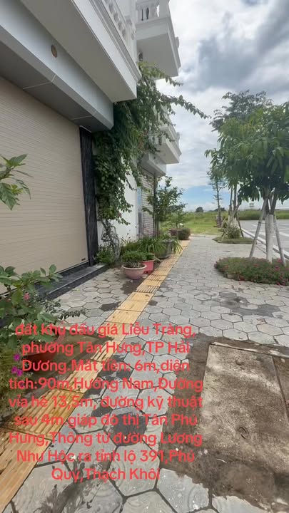 Đất đấu giá Liễu Tràng, Tân Hưng, Hải Dương 90m² - Sổ đỏ chính chủ, giá tốt!