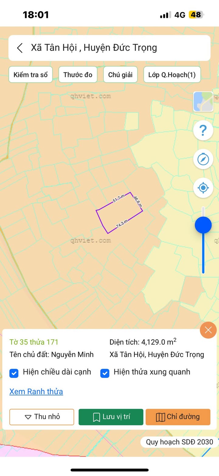 Đất Farm 4 sào Tân Hội giá 999 triệu - Cần bán gấp chính chủ!