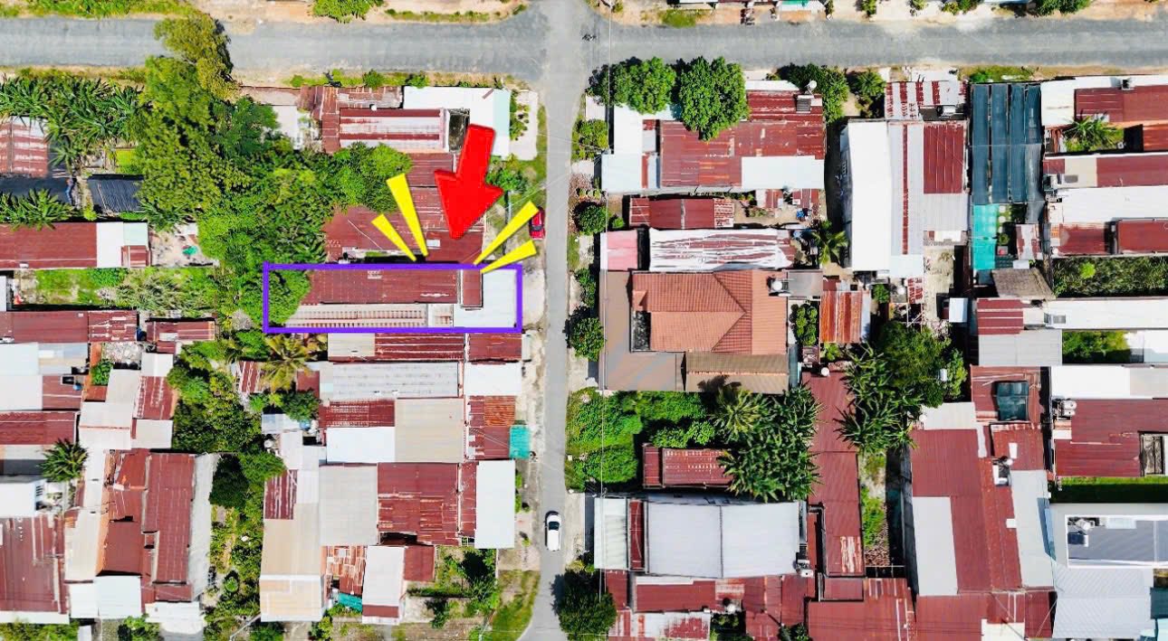 Nhà Hòa Thành, Tây Ninh 144m² giá 1.55 tỷ - Mặt tiền đường nhựa 20m