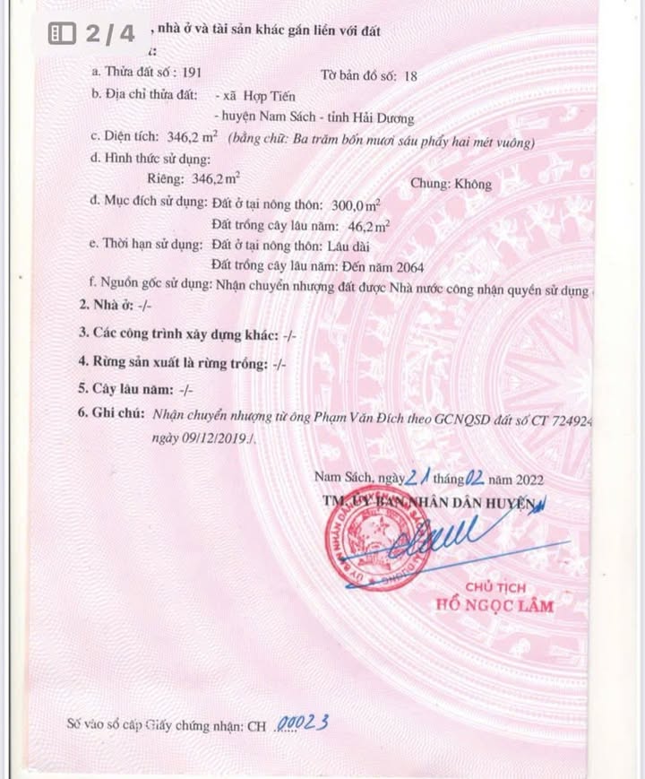 Đất thổ cư tại thôn Cao Đôi, xã Hợp Tiến, 1011m² giá chỉ 3.9 tỷ - Sổ đỏ chính chủ!