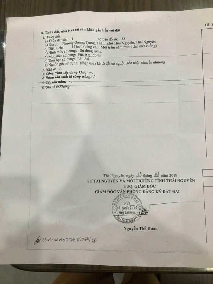 Đất mặt tiền Phố Ga Thái Nguyên 158m² giá 15 tỷ - Kinh doanh đắc địa!