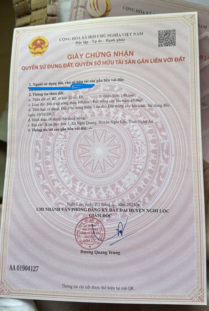 Đất nền mặt tiền Quốc lộ 1A, Nghi Lộc 12m² giá 228 triệu - Dễ dàng kinh doanh!