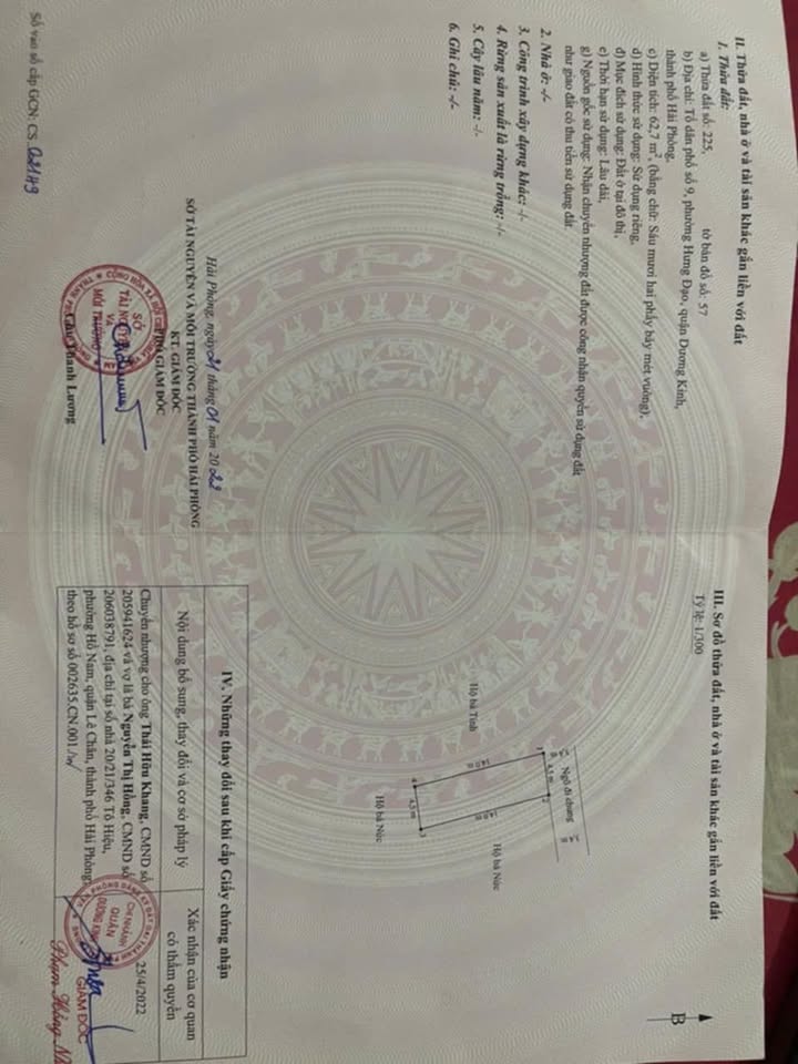 Đất chính chủ 63m² tại Ngõ 221, đường Trần Bá Lương - Sổ đỏ, ô tô đỗ cửa!