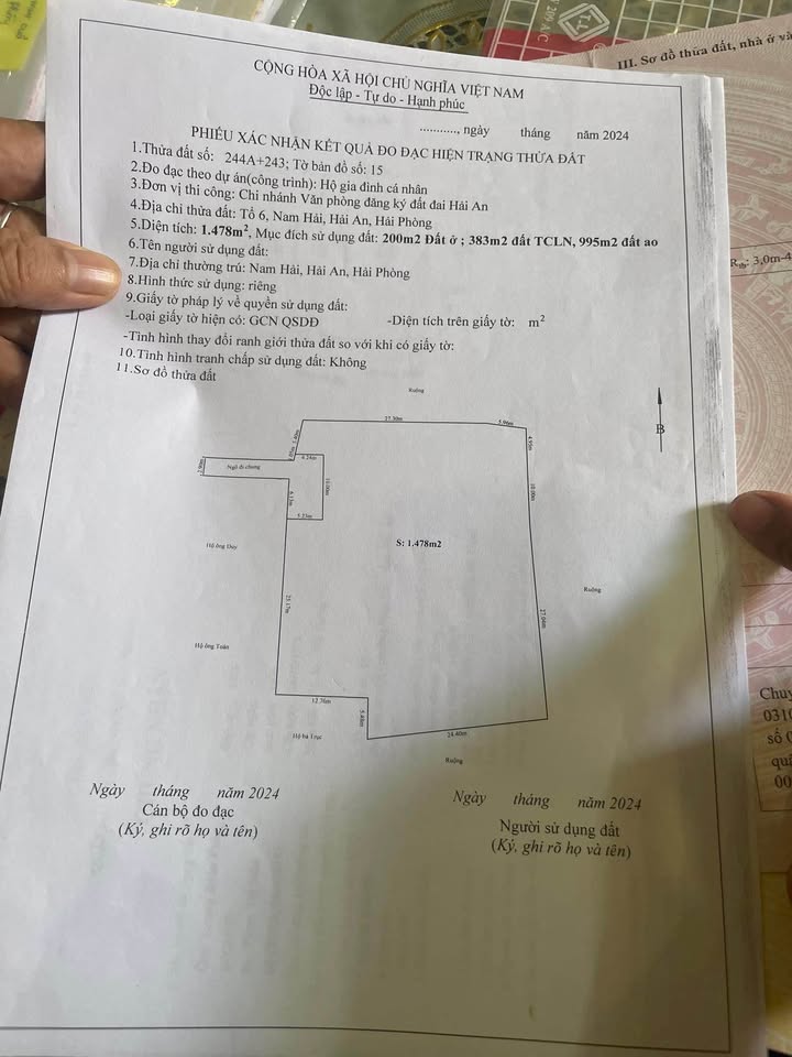Lô đất 1478m² tại chợ Hải Sản, phường Nam Hải giá chỉ 25.865 tỷ - Đầu tư sinh lời hấp dẫn!