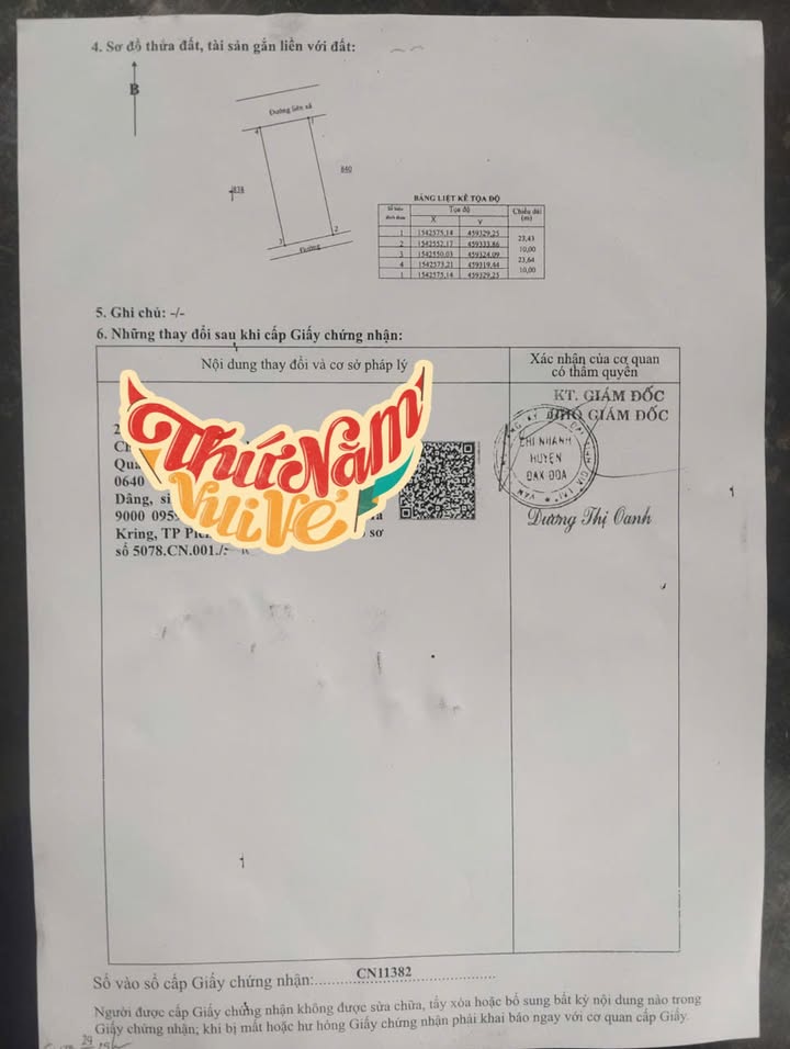 Đất liền kề 2 mặt tiền tại xã Glar, Đăk Đoa - 240m² chỉ 1 tỷ - Cơ hội đầu tư tuyệt vời!