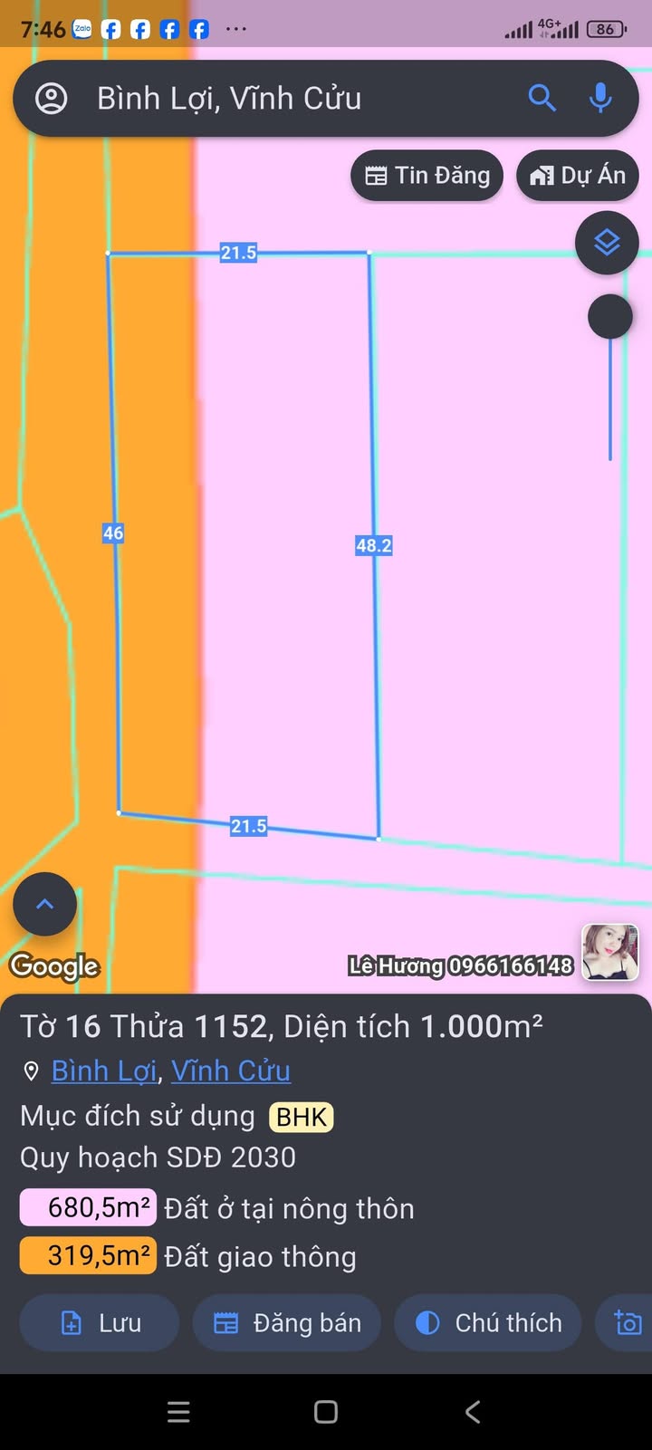 Đất nền 1000m² xã Bình Lợi, Vĩnh Cửu - Giá chỉ 4 tỷ, đầu tư sinh lời!