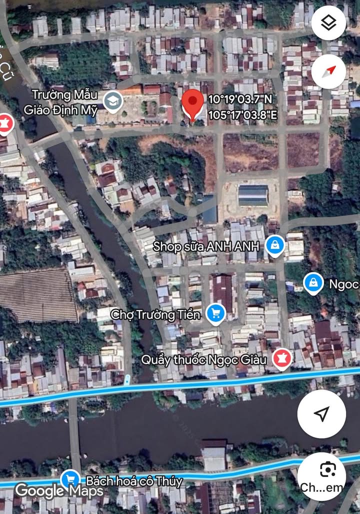 Đất nền Định Mỹ Châu Đốc 120m² giá 750 triệu - Kinh doanh thuận lợi ngay chợ!