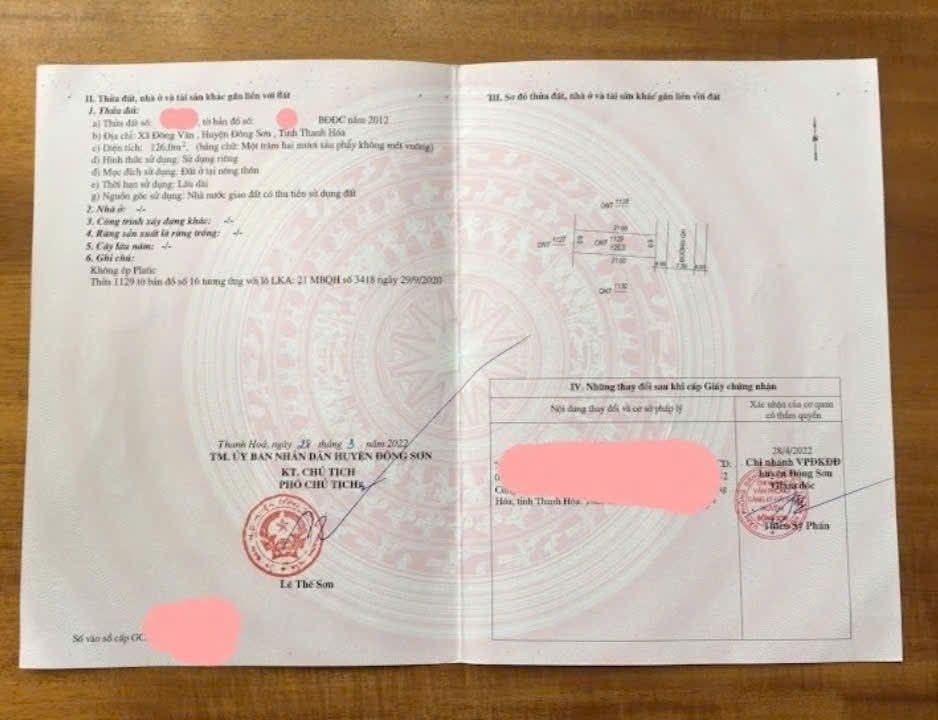 Đất nền Đông Văn Đông Sơn 126m² chỉ 1.3 tỷ - Cơ hội đầu tư tuyệt vời!