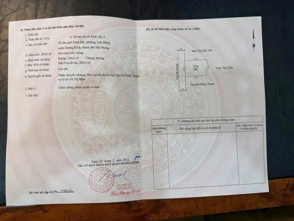 Đất nền 200m² Anh Dũng, Dương Kinh giá chỉ 3.2 tỷ - Cơ hội đầu tư hấp dẫn!