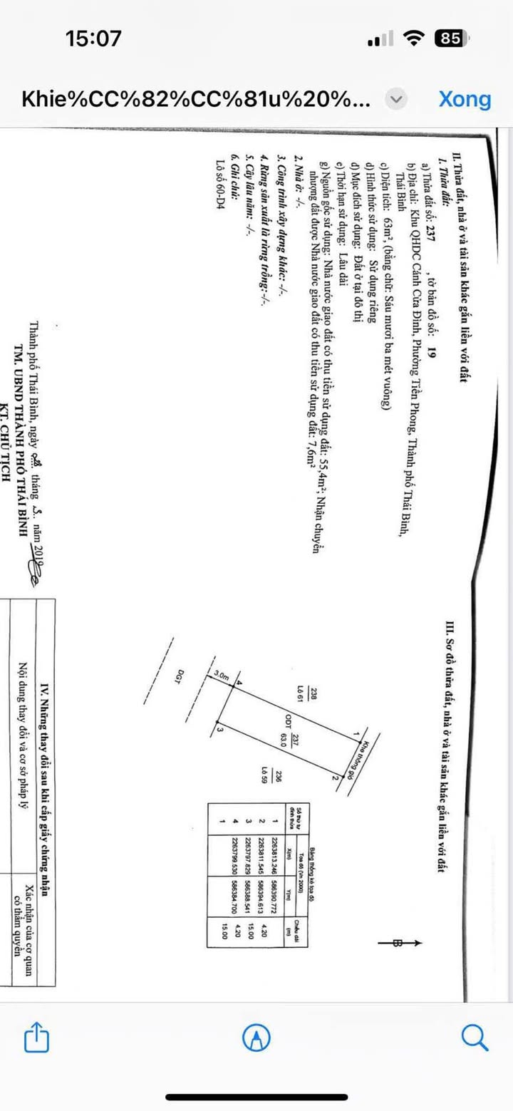 Đất nền Tiền Phong 63m² giá 2.1 tỷ - Cơ hội đầu tư tuyệt vời!