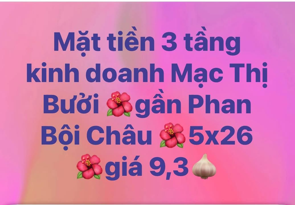 FrontHouse Mạc Thị Bưởi Buôn Ma Thuột 130m² giá thỏa thuận - Mặt tiền đẹp giá tốt!