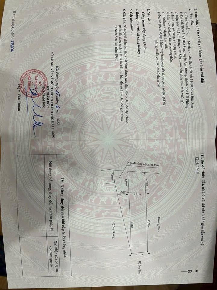 Đất nền 64.2m² tại khu phố 3 Bắc Sơn, giá chỉ 1 tỷ - Cơ hội đầu tư hấp dẫn!