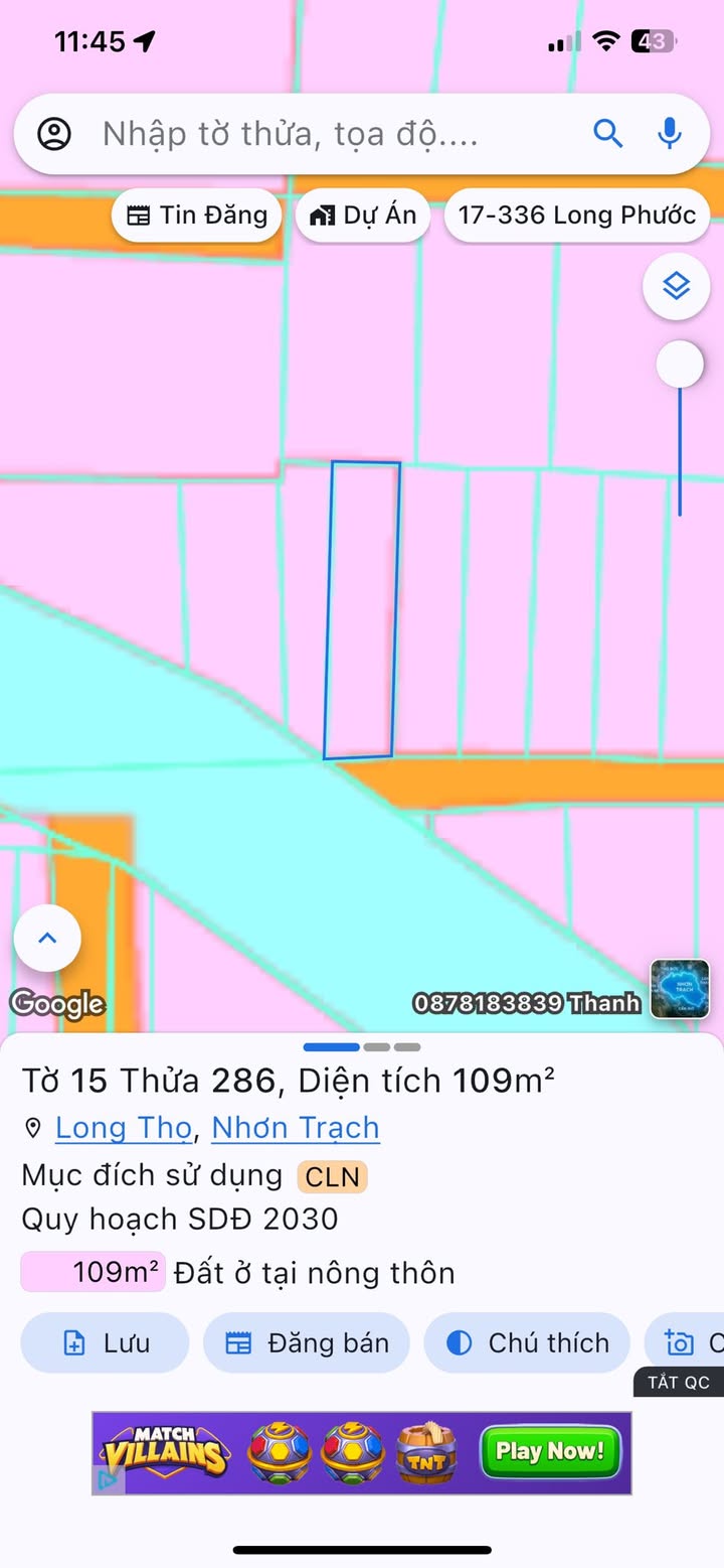 Đất nền Nhơn Trạch 110m² giá 900 triệu - Sổ hồng chính chủ, đầu tư sinh lời!
