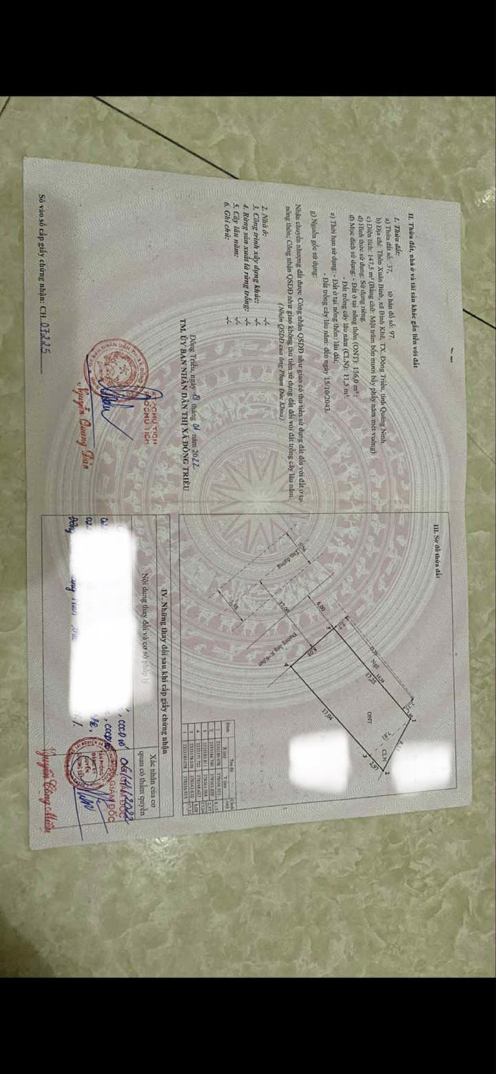 Đất thổ cư chính chủ Bình Khê 307m² giá 3 tỷ - Mặt tiền 15m thuận tiện kinh doanh!