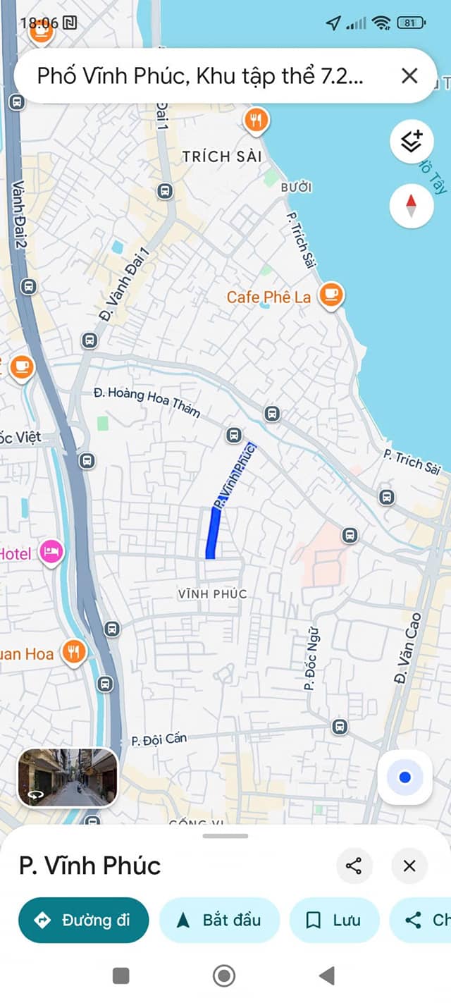 Mặt phố Vĩnh Phúc Ba Đình 92,5m² - Lô góc tiềm năng đầu tư!