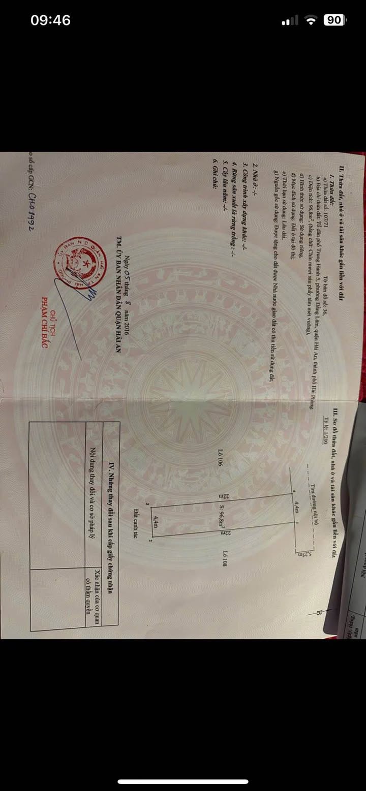 Đất liền nhau tại khu phân lô Nguyễn Đồn, Hải An - Diện tích 97m², Giá thỏa thuận