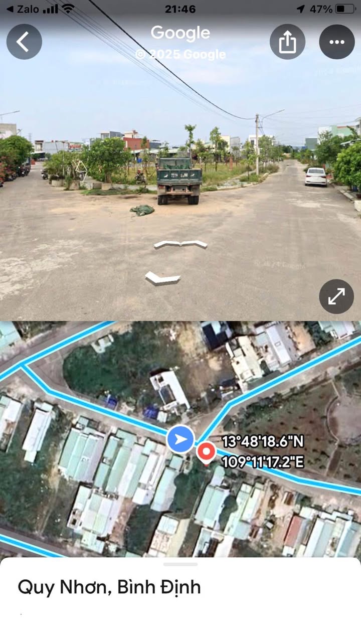 Đất mặt tiền KV.6 Chợ Dinh, Nhơn Bình 100m² giá 2.2 tỷ - Vị trí đẹp kinh doanh