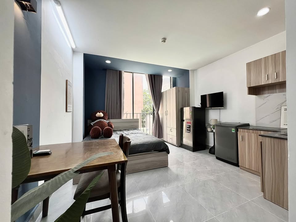 Studio cho thuê tại Phan Văn Trị, Bình Thạnh - Full nội thất, máy giặt riêng!
