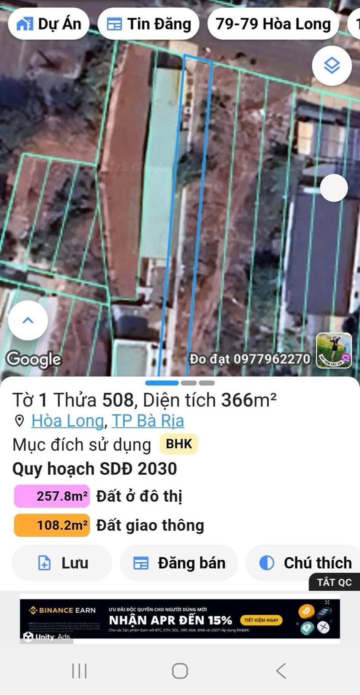 Đất nền đường 22, phường Tam Long, Bà Rịa 740m² giá chỉ 4.3 tỷ - Sổ đỏ chính chủ!